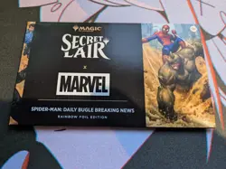 MTG Secret Lair Spiderman: Daily Bugle Rainbow Foil - Image 1