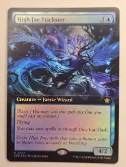 High Fae Trickster FOIL Borderless Foundations R 0453 MtG Magic the Gathering NM - Image 1