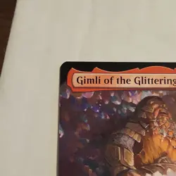 Gimli of the Glittering Caves Ext Art 115 MTG Commander Lord of the Rings LTC NM - Image 5
