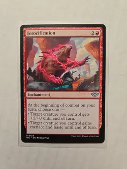 Ferocification - Outlaws of Thunder Junction - LP - Uncommon - Enchantment - MTG - Image 1