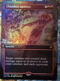 Chandra's Ignition (Borderless) Special Guests Foil, DFT, MTG, #89, Mint - Image 1