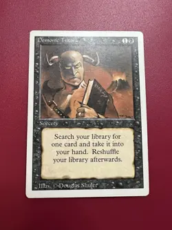 *** Demonic Tutor *** 3rd Edition Revised MTG English - Image 1