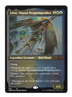 [1x] Ishai, Ojutai Dragonspeaker - Foil Etched Near Mint, English Commander Lege - Image 1