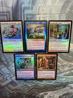 Foil Merfolk Lot - Sygg, River Guide Stonybrook Banneret Svyelun Summon School - Image 4