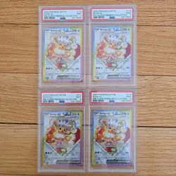 Pokemon Prismatic Evolutions #174 Eevee EX Promo, PSA 9 LOT OF 4 - Image 1