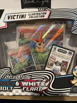 Pokemon Unova Victini Illustration Collection Box Black Bolt White Flare (Read) - Image 2