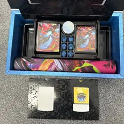Open Pokemon TCG Mega Charizard X ex Ultra-Premium Collection UPC Accessories - Image 3