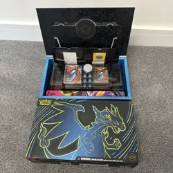 Open Pokemon TCG Mega Charizard X ex Ultra-Premium Collection UPC Accessories - Image 5