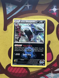 Pokemon Team Aqua’s Sharpedo 21/34 - Holo Rare - XY Double Crisis - Excellent - Image 1