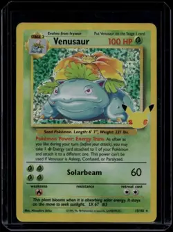 Pokemon TCG Venusaur 15/102 Celebrations Classic Collection NM - Image 1