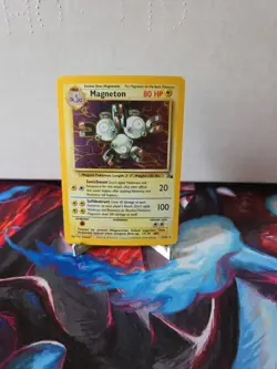 Magneton 11/62 Holo Rare Fossil Pokemon TCG 1999 Unlimited - Image 1