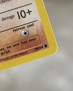 Cubone 1st Edition 1999 Pokemon Jungle #50/64 Never Played Excellent + - Image 5