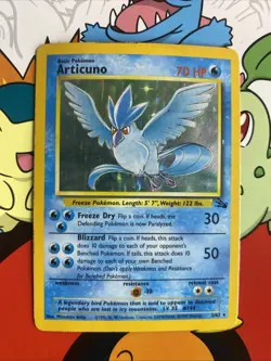 Articuno - 2/62 - Holo Rare - Unlimited Edition Pokemon Fossil MP - Image 1
