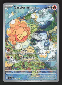Castform Sunny Form 195/191 Pokemon TCG Surging Sparks NM - Image 1