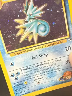 Pokemon TCG Misty's Seadra Holo Rare Gym Heroes Prerelease 9/132 CW Swirl - Image 3