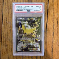 Pokemon 2016 XY Generations Red & Blue Collection Pikachu EX XY 124 PSA 5 - Image 1