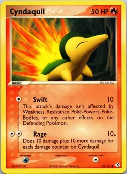 Cyndaquil 59 EX Battle Stadium Pokemon TCG NM - Image 1