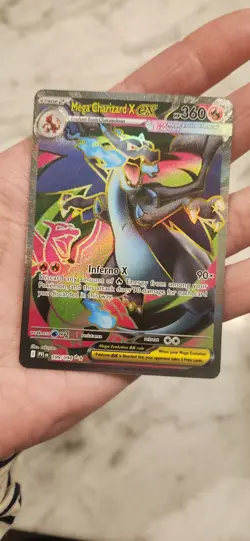 2025 Pokemon Phantasmal Flames PFL EN Mega Charizard X ex Ultra Rare #109/094 - Image 4