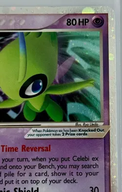 Pokemon Celebi ex 017/017 POP Series 2 Ultra Rare Holo EX MP - Image 3