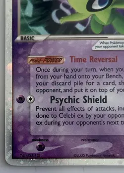 Pokemon Celebi ex 017/017 POP Series 2 Ultra Rare Holo EX MP - Image 5