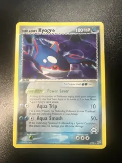 Team Aqua's Kyogre 3/95 Team Magma vs Team Aqua Holo Pokemon TCG - Image 1