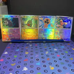 Pokemon Prismatic Evolutions TCG 4 Pokeball Reverse Holo Lot - Image 1