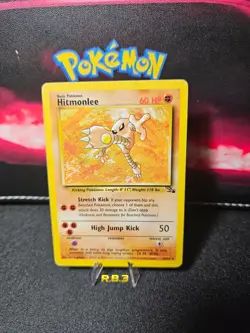 Pokemon TCG | Hitmonlee - 22/62 Non-Holo | Fossil Set 1999 | Vintage Rare - Image 1