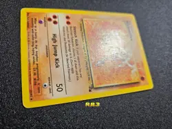 Pokemon TCG | Hitmonlee - 22/62 Non-Holo | Fossil Set 1999 | Vintage Rare - Image 3