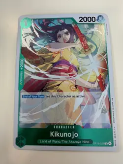 Kikunojo Rare (R) OP14-023 The Azure Sea's Seven English Foil - Image 1