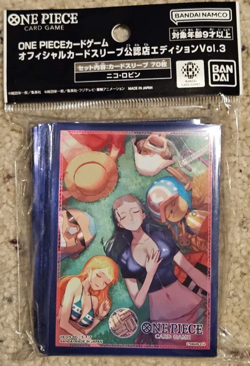 One Piece TCG Official Sleeves TCG+ Store Ed Vol 3 Nico Robin 70-Pack US SELLER - Image 1
