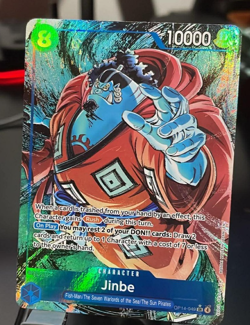 One Piece Jinbe OP14-049 Alternate Art Parallel The Azure Sea’s Seven NM - Image 1
