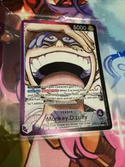 One Piece CCG Monkey.D.Luffy OP09-061 Alternative Art Leader Parallel English - Image 1