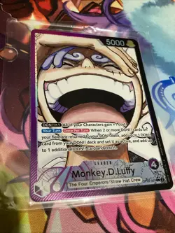 One Piece CCG Monkey.D.Luffy OP09-061 Alternative Art Leader Parallel English - Image 2