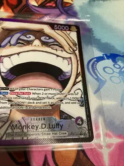 One Piece CCG Monkey.D.Luffy OP09-061 Alternative Art Leader Parallel English - Image 3