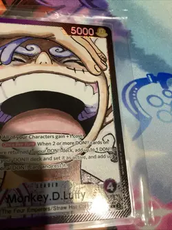 One Piece CCG Monkey.D.Luffy OP09-061 Alternative Art Leader Parallel English - Image 4