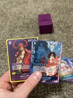 Winner Who’s Who And Winner Ace Blocker One Piece Trading Card Game - Image 1