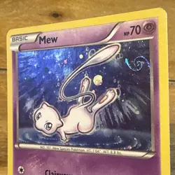 Mew XY192 Black Star Promo Holo Pokemon Card XY - HD GALAXY COSMOS SWIRL - Image 1
