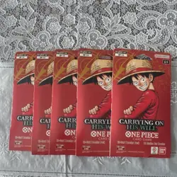 Bandai One Piece Card Game Carrying On His Will OP-13 Booster Packs 5x English - Image 1