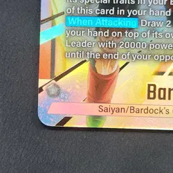Bardock FB08-112 Alternate Art Saiyan's Pride Dragon Ball English Card Fusion Wo - Image 5