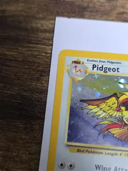 Pokemon TCG Pidgeot Base Set 2 Holo Unlimited Rare Card 14/130 LP - Image 4