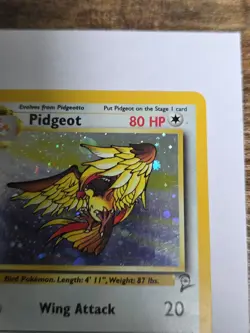 Pokemon TCG Pidgeot Base Set 2 Holo Unlimited Rare Card 14/130 LP - Image 5