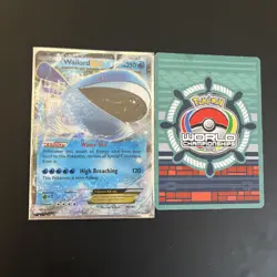 Wailord EX 38/160 XY Primal Clash world championships 2015 card + normalex card - Image 1