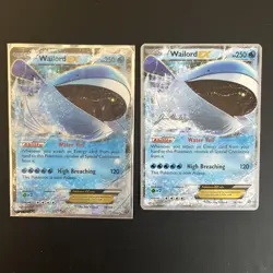Wailord EX 38/160 XY Primal Clash world championships 2015 card + normalex card - Image 2