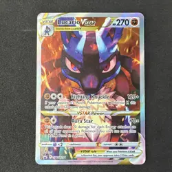 Lucario VSTAR SWSH291 Sword & Shield Promo Cards Holo Black Star Promo Pokemon - Image 1