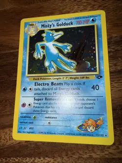Pokemon TCG Misty's Golduck Holo Rare Card 12/132 Gym Challenge - Image 2