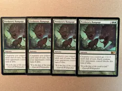 MTG 4x Predatory Rampage Core Set 2013 M13 Modern Magic the Gathering Card x4 LP - Image 1