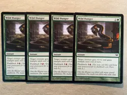 MTG 4x Wild Hunger Dark Ascension Pauper Modern Magic the Gathering Card x4 NM - Image 1
