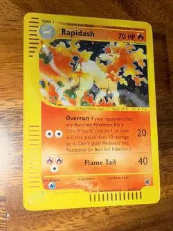 Pokemon TCG Rapidash Holo Card Expedition Base Set, Rare, 26/165 NM🔥 - Image 3