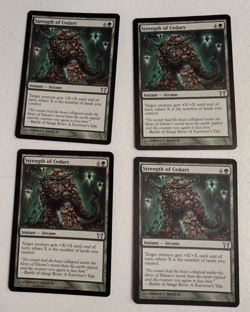 MTG COK Strength of Cedars Uncommon x4 Cards are in Great Shape - Image 1