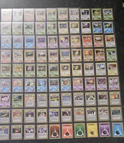 LP/MP(Unlimited)COMPLETE Pokemon GYM HEROES Set 90-Card UNCOMMON/COMMON Non-Holo - Image 1